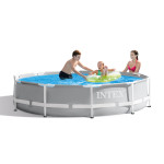 Intex Prism Metal Frame Πισίνα με Μεταλλικό Σκελετό & Αντλία Φίλτρου 366x366x99εκ.
